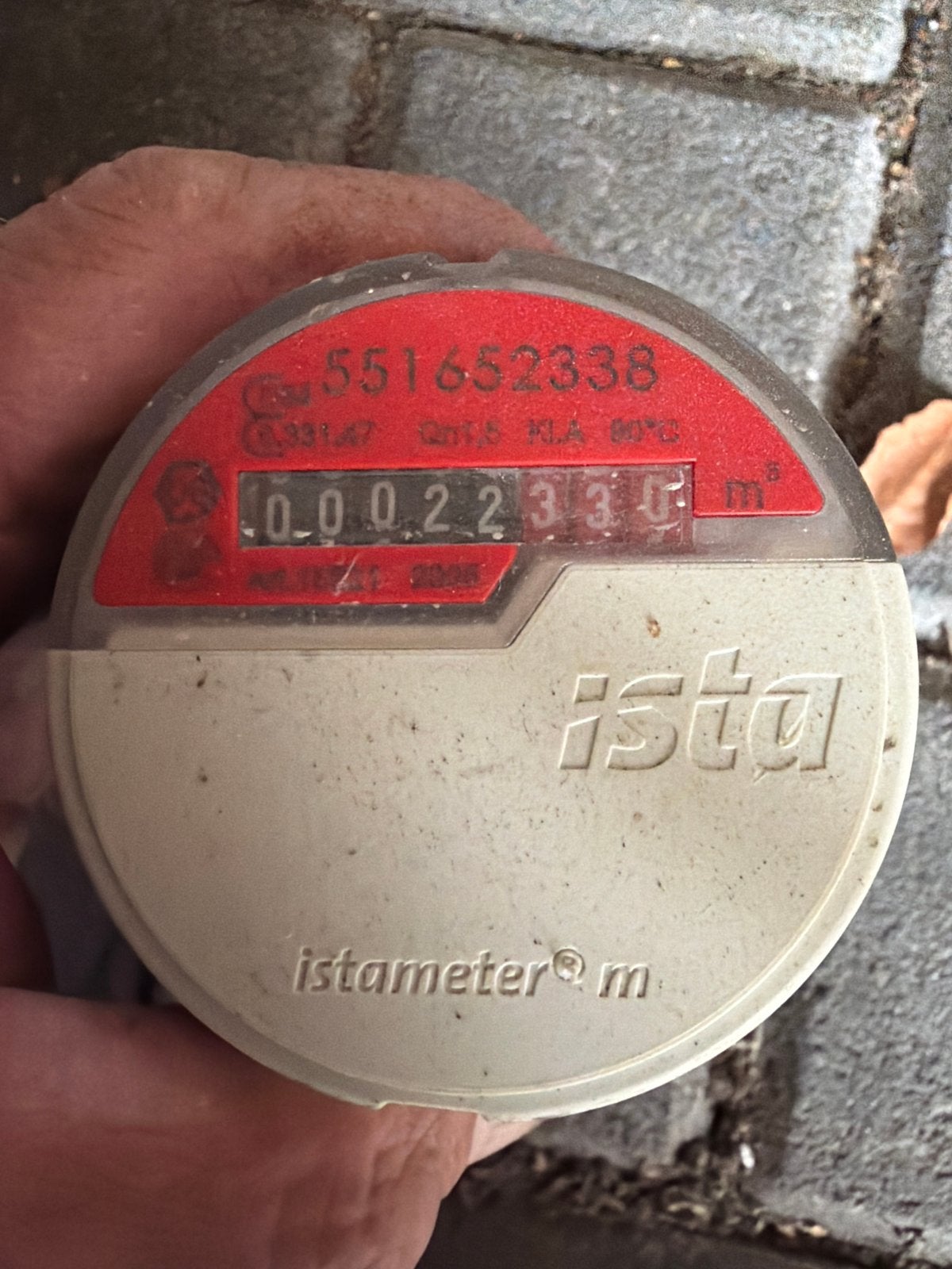 inbouw watermeter warm en koud 15-22 mm - Gebruikt, Ophalen, Gebruikt, Vocht of Vloeistof