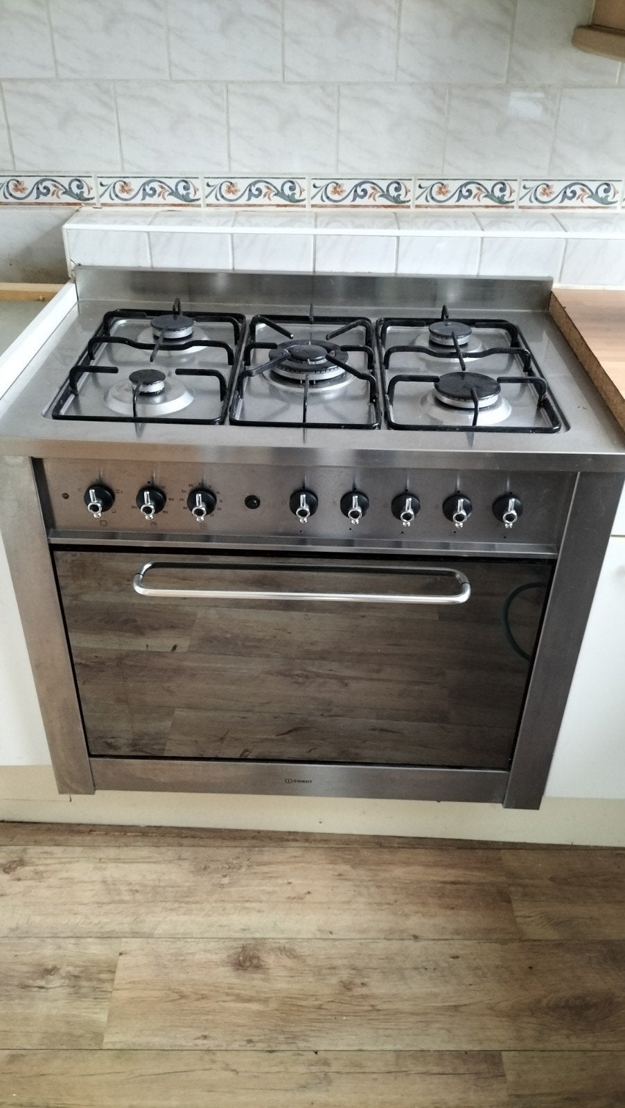 Indesit oven en gasfornuis, Ophalen, Gebruikt, 60 cm of meer, Gas