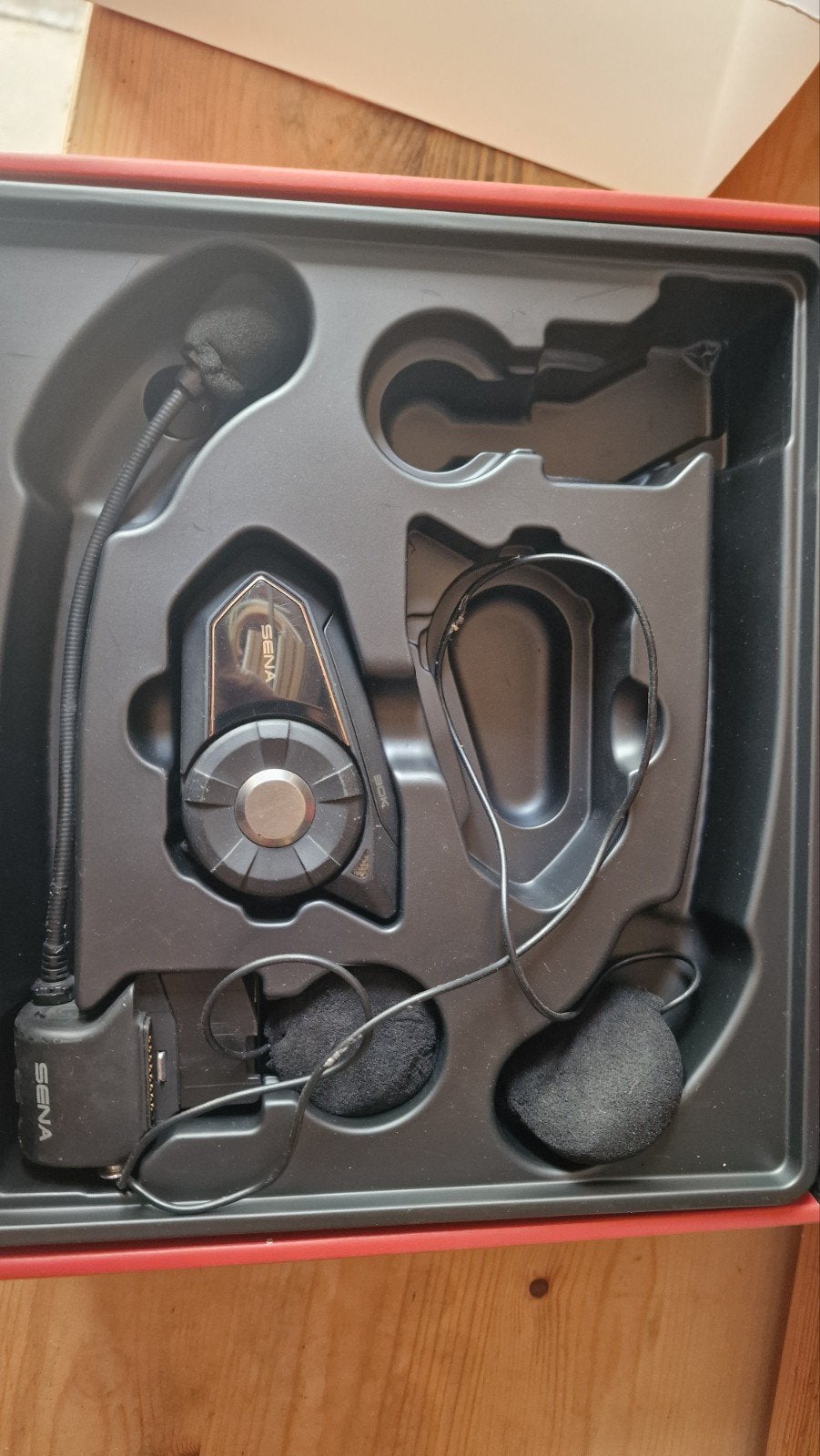 Sena 30K motor headset (enkele unit) incl. accessoires, Ophalen of Verzenden, Gebruikt
