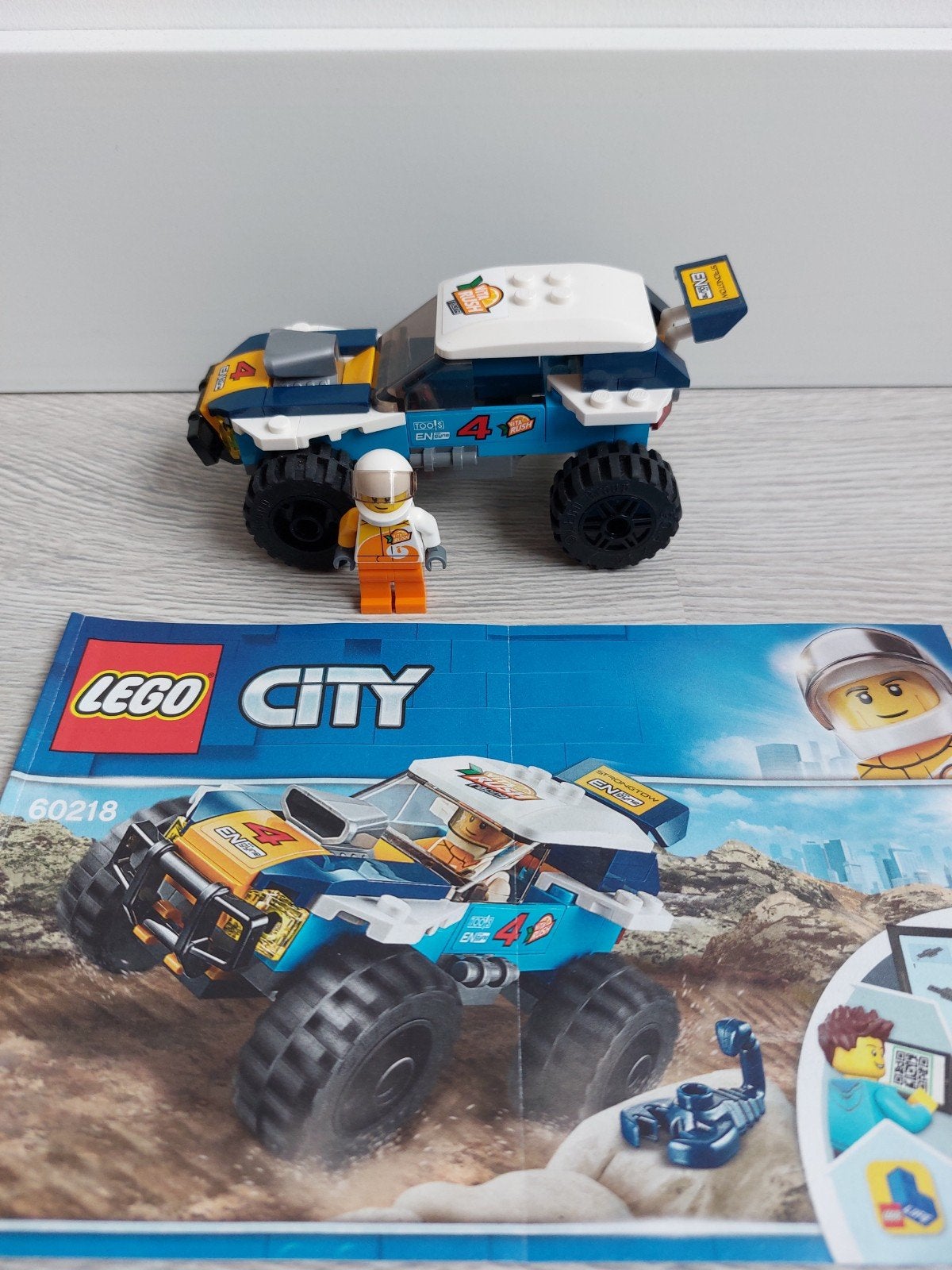 Lego City 60218 Desert Rally Racer!
De schorpioen ontbreekt., Ophalen of Verzenden, Zo goed als nieuw, Lego, City