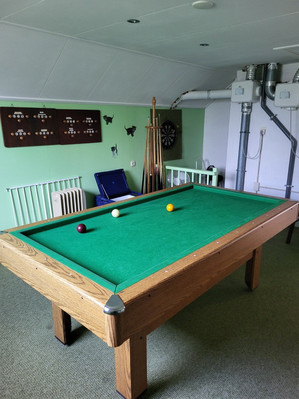 Biljarttafel, Ophalen, Biljarttafel