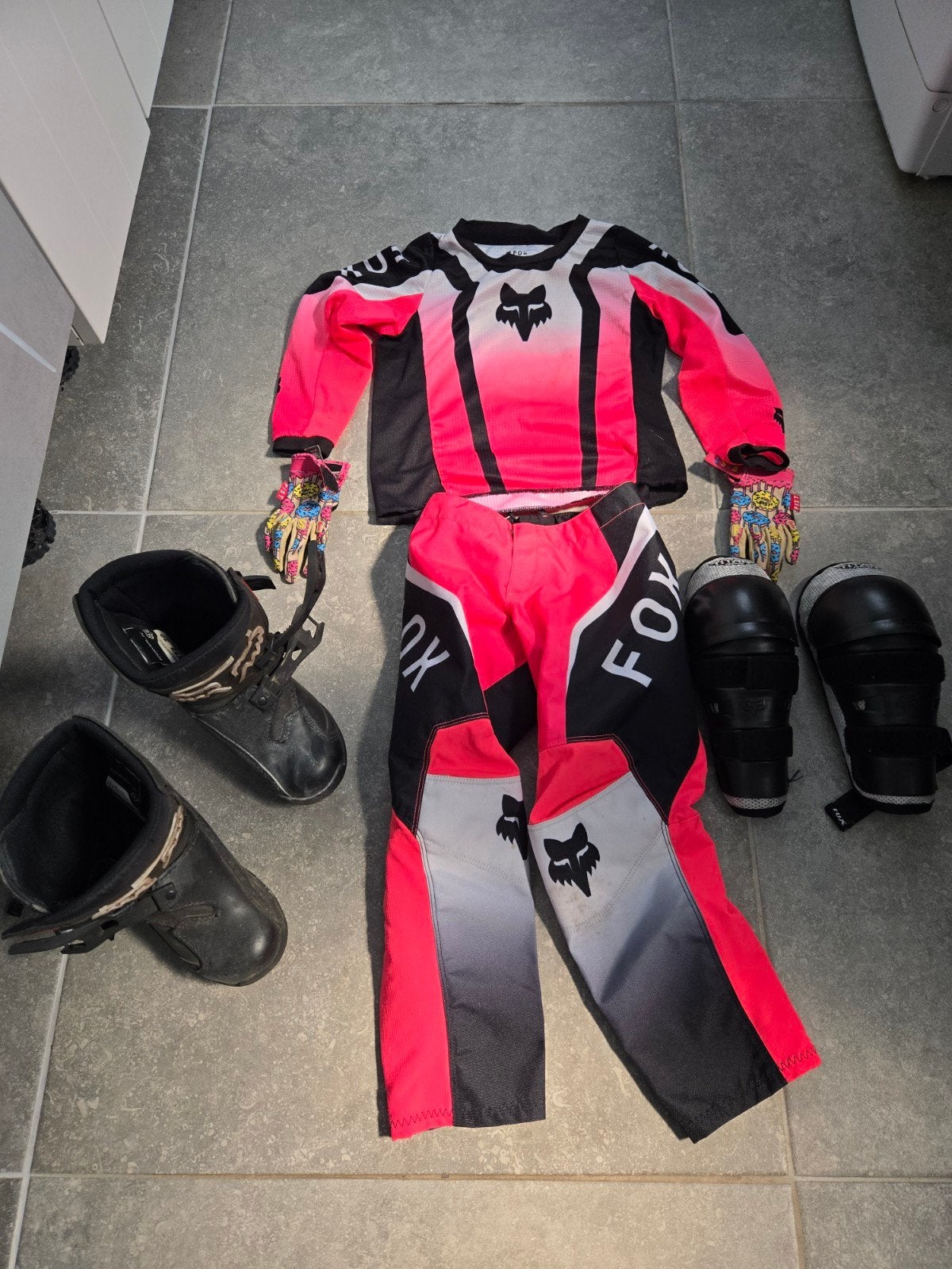 Crosskleding fox meisje kinder compleet., Motoren, Motorcrosskleding, Kinderen, Ophalen of Verzenden, Fox