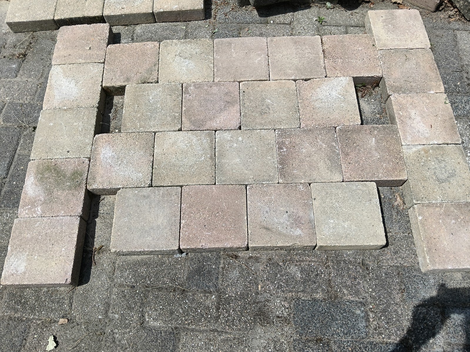 20x20x6 geelbont, Ophalen, Beton, 10 m² of meer, Terrastegels