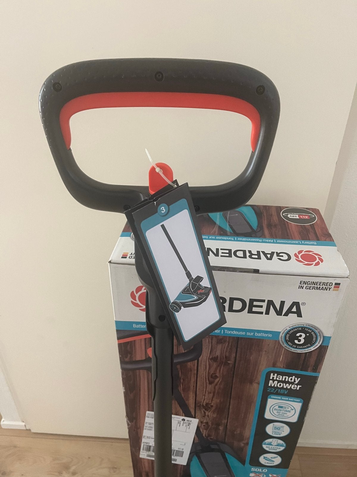 Gardena HandyMower 22/18V Accu Grasmaaier - Nieuw in doos, Cirkelmaaier, Minder dan 30 cm, Accu-grasmaaier, Nieuw