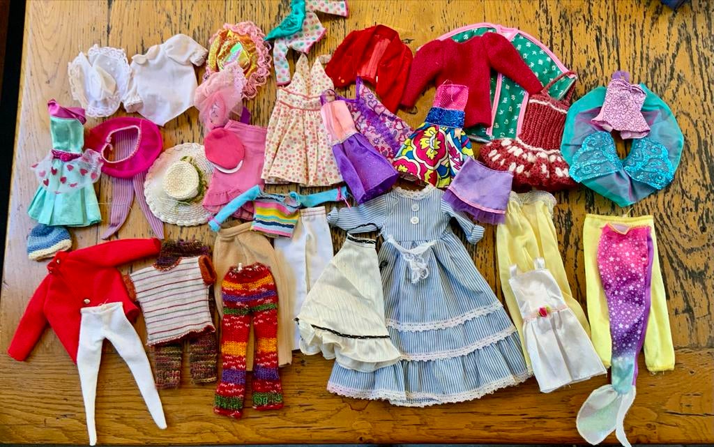 Grote Vintage Barbie Kleding Set - Diverse Outfits, Ophalen of Verzenden, Gebruikt, Barbie