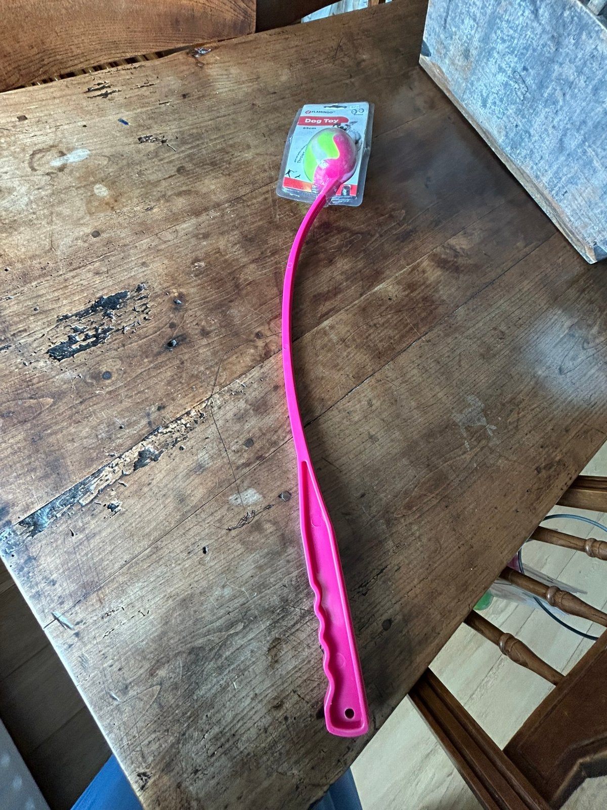 Nieuwe Werpstok met bal Flamingo Dog toy, Ophalen of Verzenden, Nieuw, Intelligentiespeelgoed
