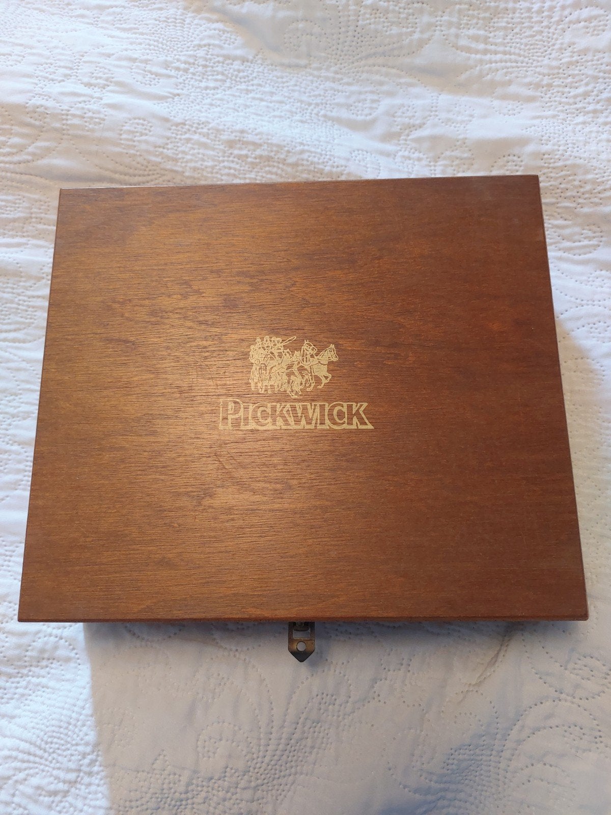 Pickwick houten theedoos met 12 vakken, Ophalen, Minder dan 50 cm, Minder dan 50 cm, Zo goed als nieuw