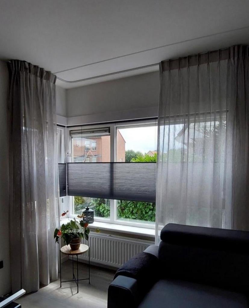 Plissegordijn topdown/bottomup als nieuw! 234x146cm, Ophalen, Zo goed als nieuw, Wit