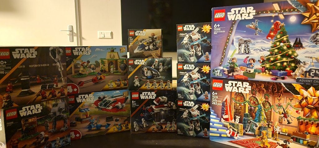 12 ongebouwde Lego Star Wars sets zonder minifigures, Kinderen en Baby's, Speelgoed | Duplo en Lego, Star Wars, Lego, Nieuw, Ophalen of Verzenden