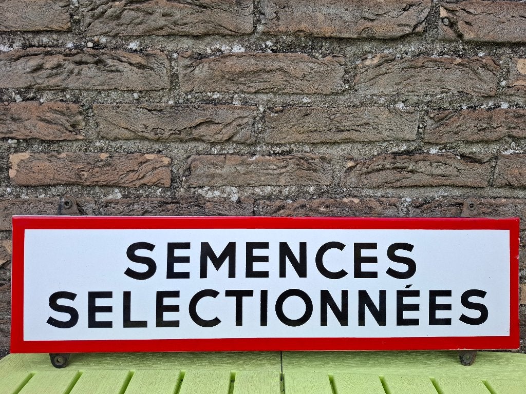 Emaillebord semences selectionnees, Ophalen of Verzenden