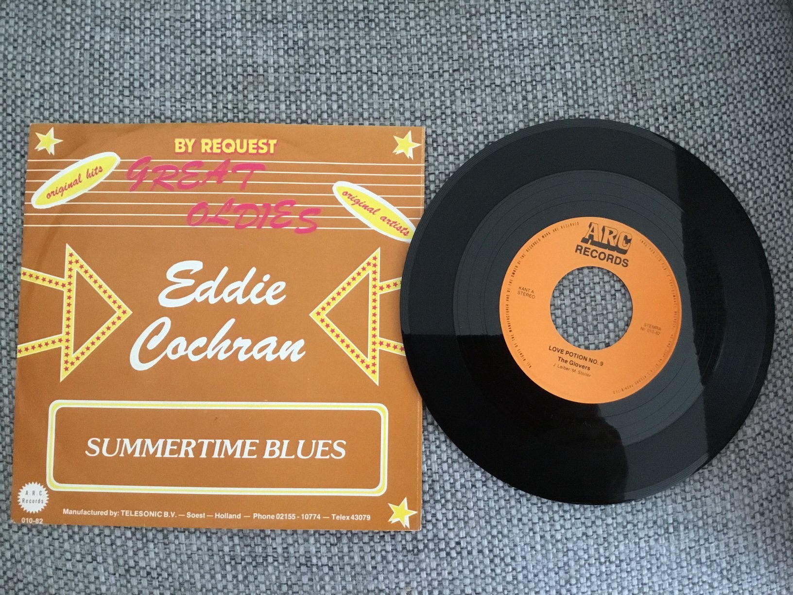 Eddie Cochran - The Glovers dubbel hit, Ophalen of Verzenden, Zo goed als nieuw, Pop