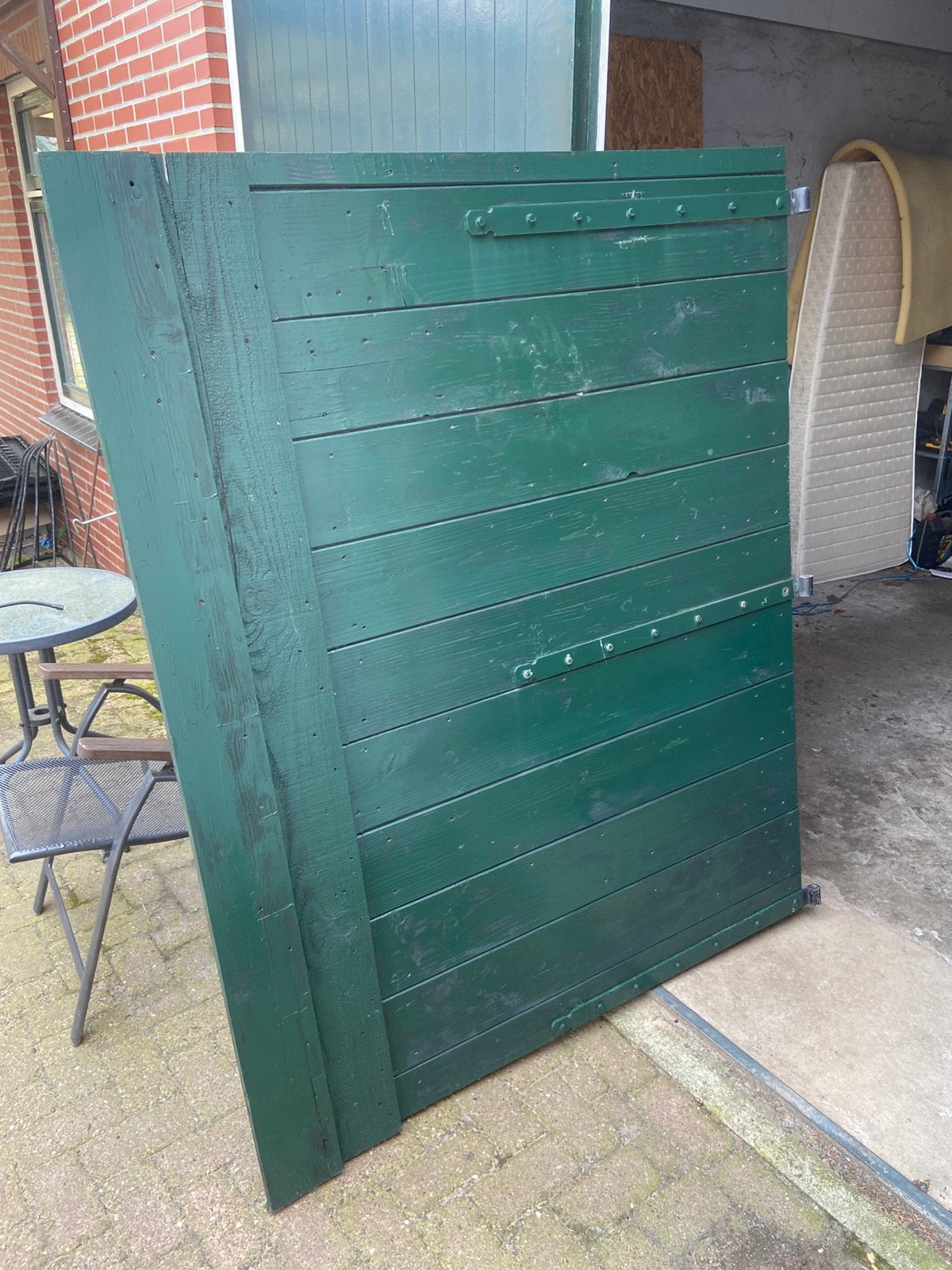 Massief Douglas poortdeuren, Ophalen, Minder dan 3 meter, Hout, 1 tot 2 meter