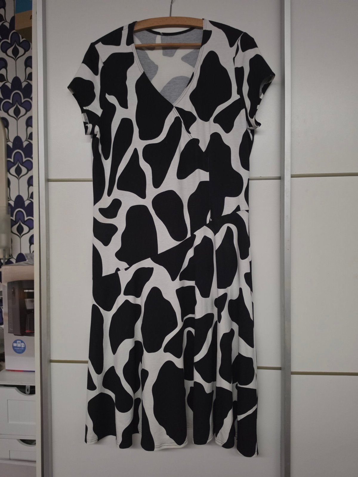 Klaus Modelle Jurk Maat 42 - Zwart/Wit Print - Nieuw, Kleding | Dames, Meerkleurig, Maat 42/44 (L), Nieuw, Ophalen of Verzenden