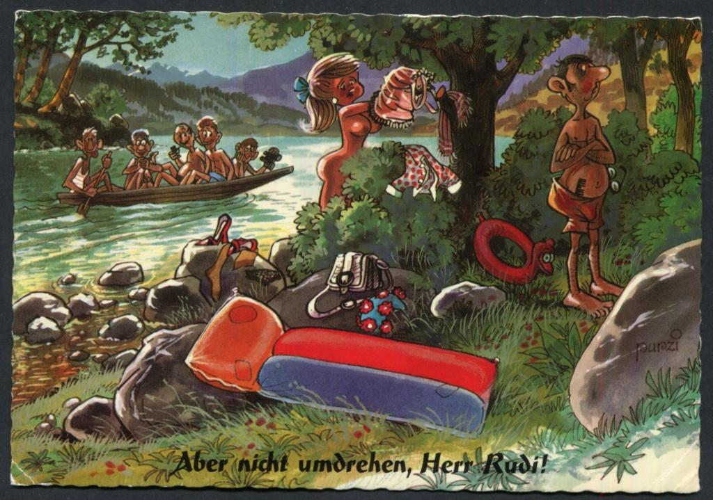 Aber nicht umdrehen , herr Rudi !, Ophalen of Verzenden, 1960 tot 1980, Gelopen, Overige thema's