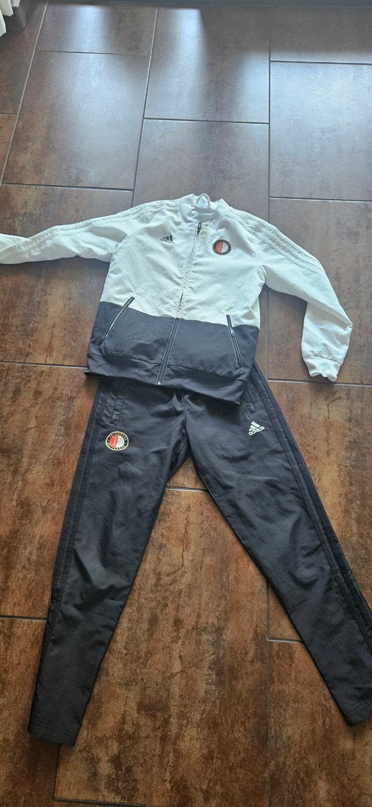 Adidas Feyenoord Trainingspak - Maat 152, Adidas, Gebruikt, Jongen of Meisje, Ophalen of Verzenden