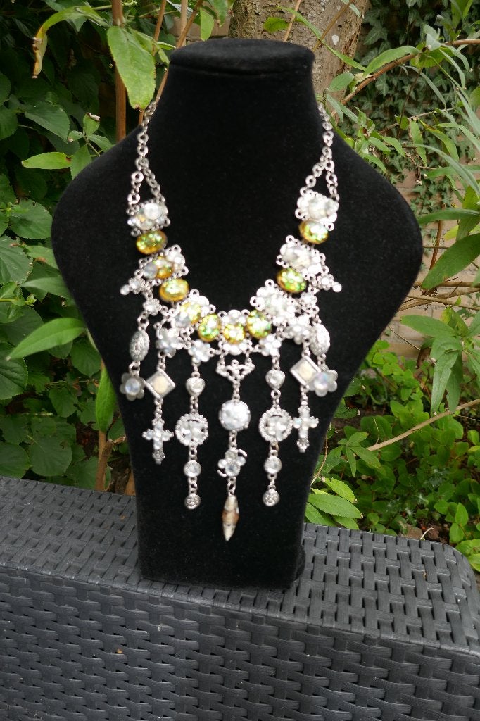 Statement Collier, Ophalen of Verzenden, Zo goed als nieuw, Overige materialen