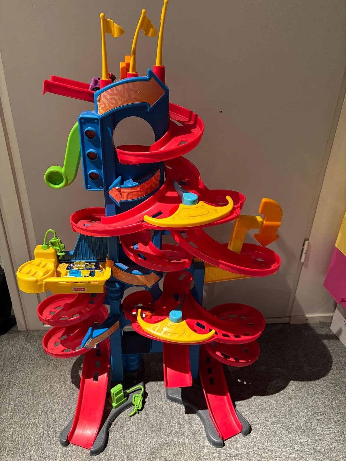 Fisher-Price Autogarage met Geluid en Auto's, Ophalen, Gebruikt, Speelset, Met geluid