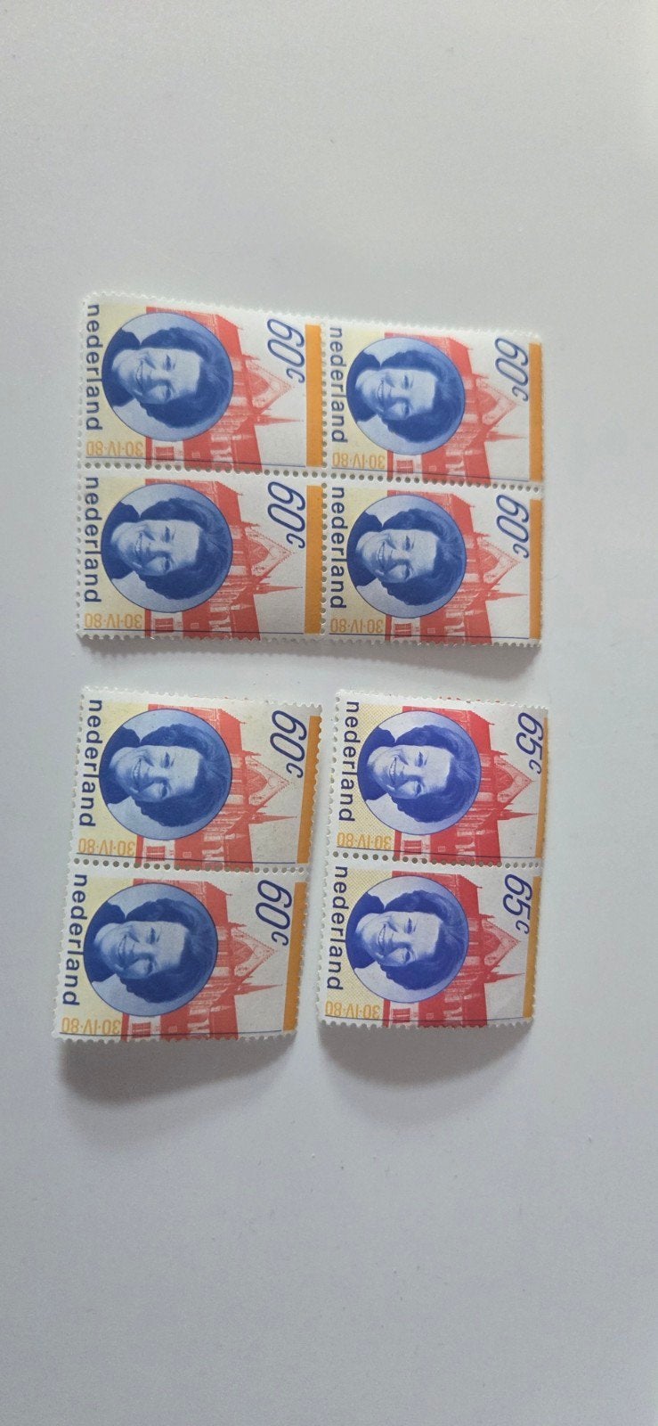 de inhuldiging van Koningin Beatrix in 1980, Postzegels en Munten, Postzegels | Nederland, Ophalen of Verzenden, Na 1940, Postfris