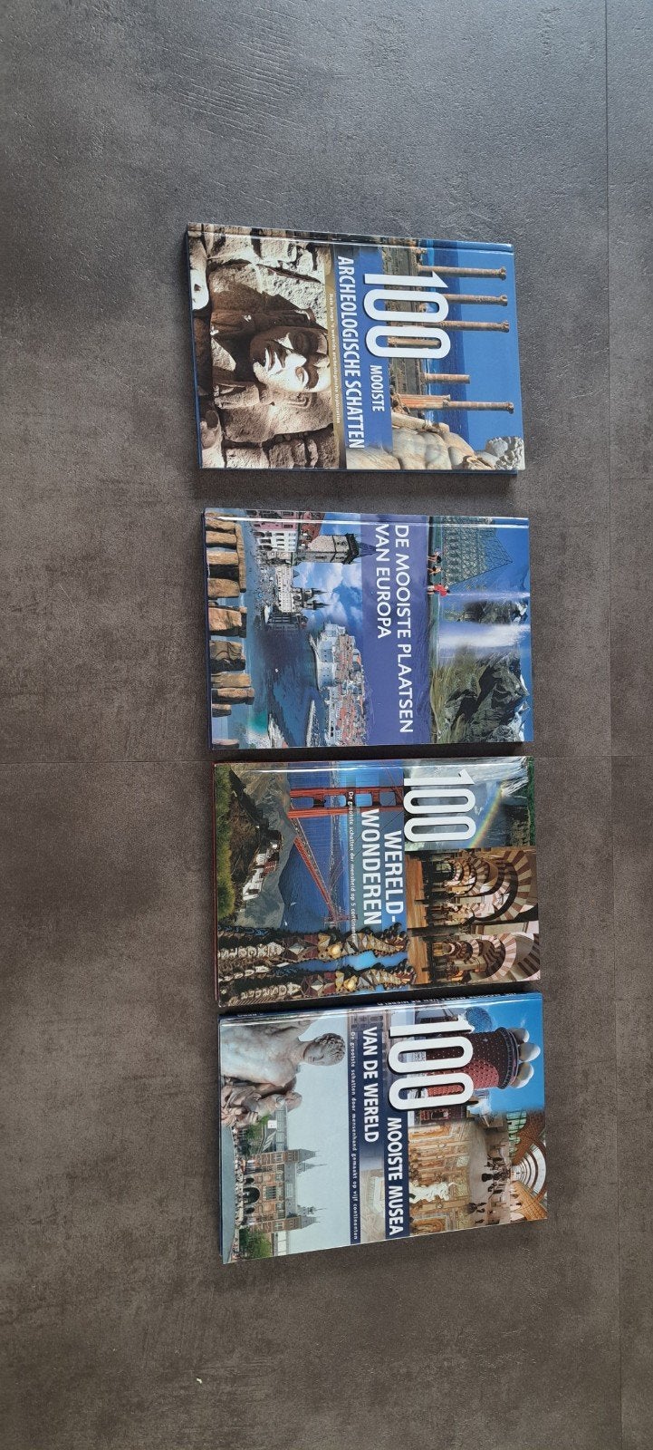 100 Mooiste Boekenreeks: Archeologie, Europa, Wereldwonderen, Ophalen, Zo goed als nieuw, Diverse Auteurs, Nederland