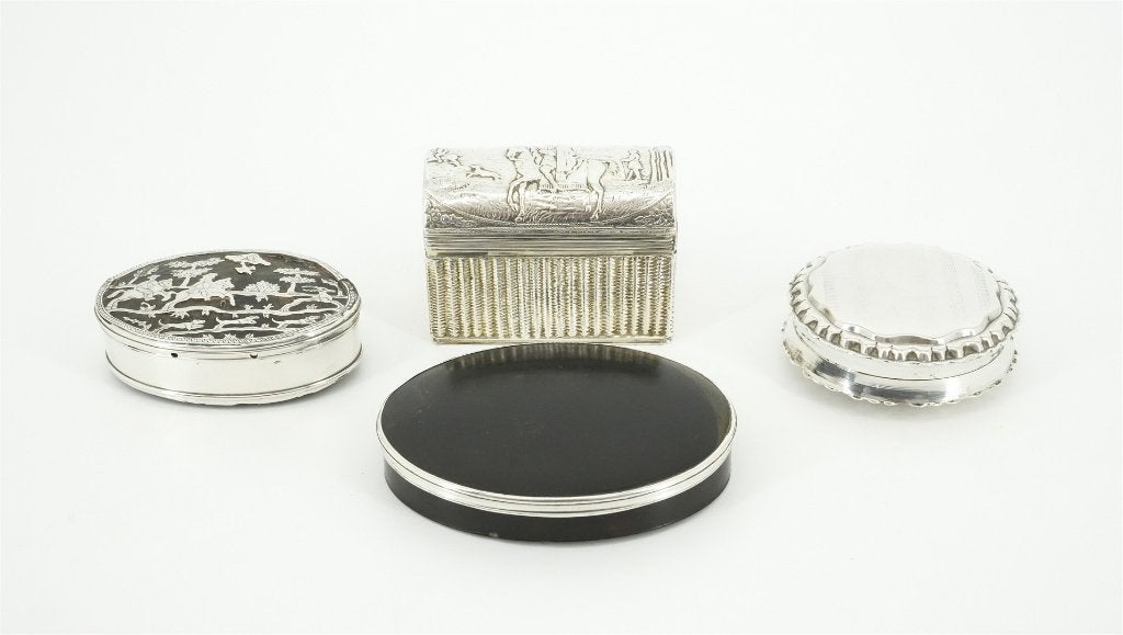 Zilver Schildpad Snuifdoosje Huwelijkskistje Pepermuntdoosje, Ophalen of Verzenden, Zilver