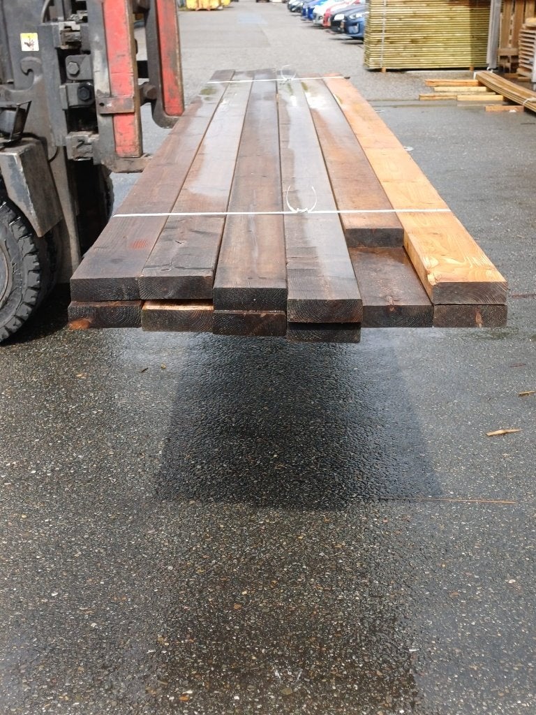 Vuren onbehandeld geschaafd ronde hoeken 44x145mm nr. 722, Ophalen, Zo goed als nieuw, 250 cm of meer, Balken