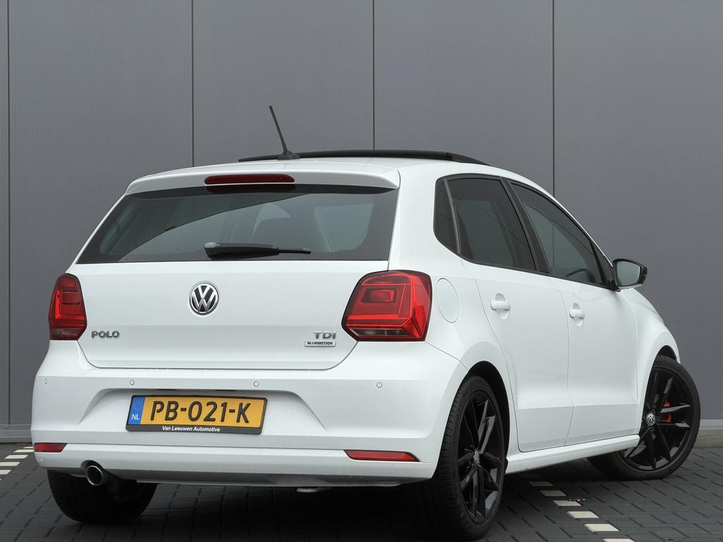 Volkswagen Polo 1.4 TDI Highline | RIJKLAAR | DSG | Pano | S, Stof, Gebruikt, 580 kg, Wit