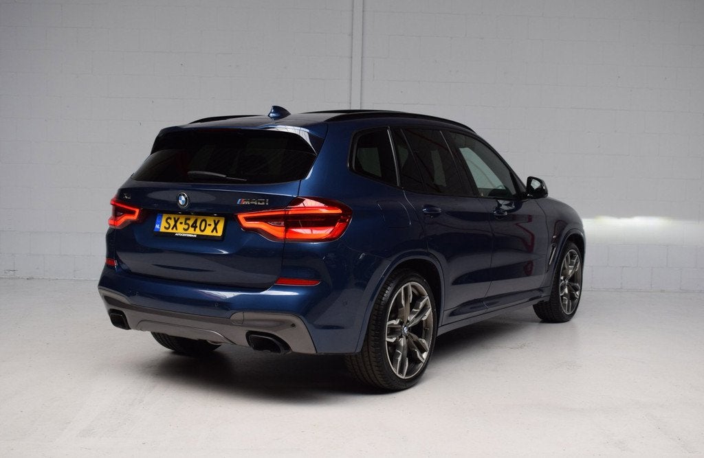 BMW X3 M40i xDrive 360PK M- sport org.ned / nap / panoramada, Gebruikt, Blauw, Bedrijf, 2998 cc