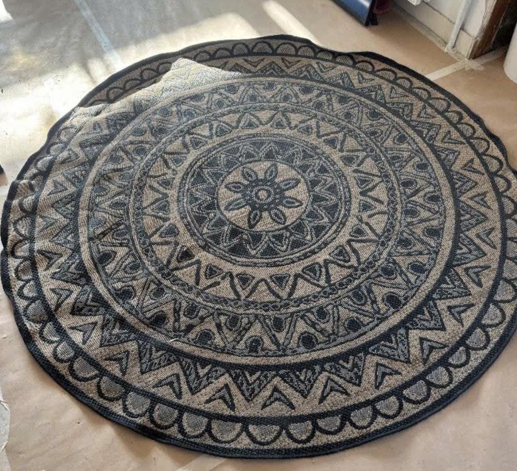 Leenbakker vloer kleed rond, 200 cm, Huis en Inrichting, Stoffering | Tapijten en Kleden, Ophalen, Rond, 200 cm of meer, Nieuw