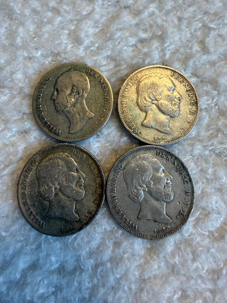 Halve guldens W2/W3, Ophalen of Verzenden, Koning Willem III, ½ gulden
