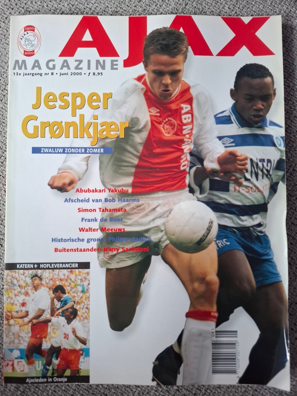 Ajax Magazine - Juni 2000 - Jesper Grønkjær, Ophalen of Verzenden, Gelezen, Sport en Vrije tijd