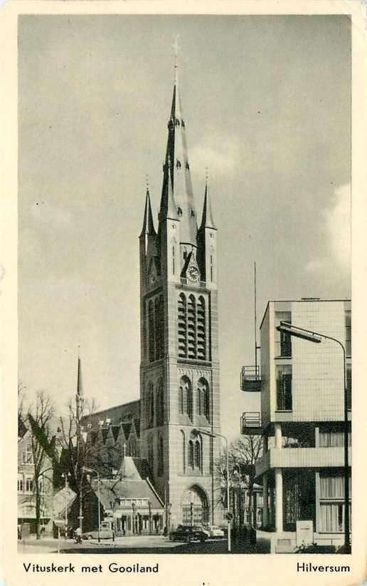 377-440-021 Hilversum Vituskerk met Gooiland, Verzenden, Voor 1920, Noord-Holland
