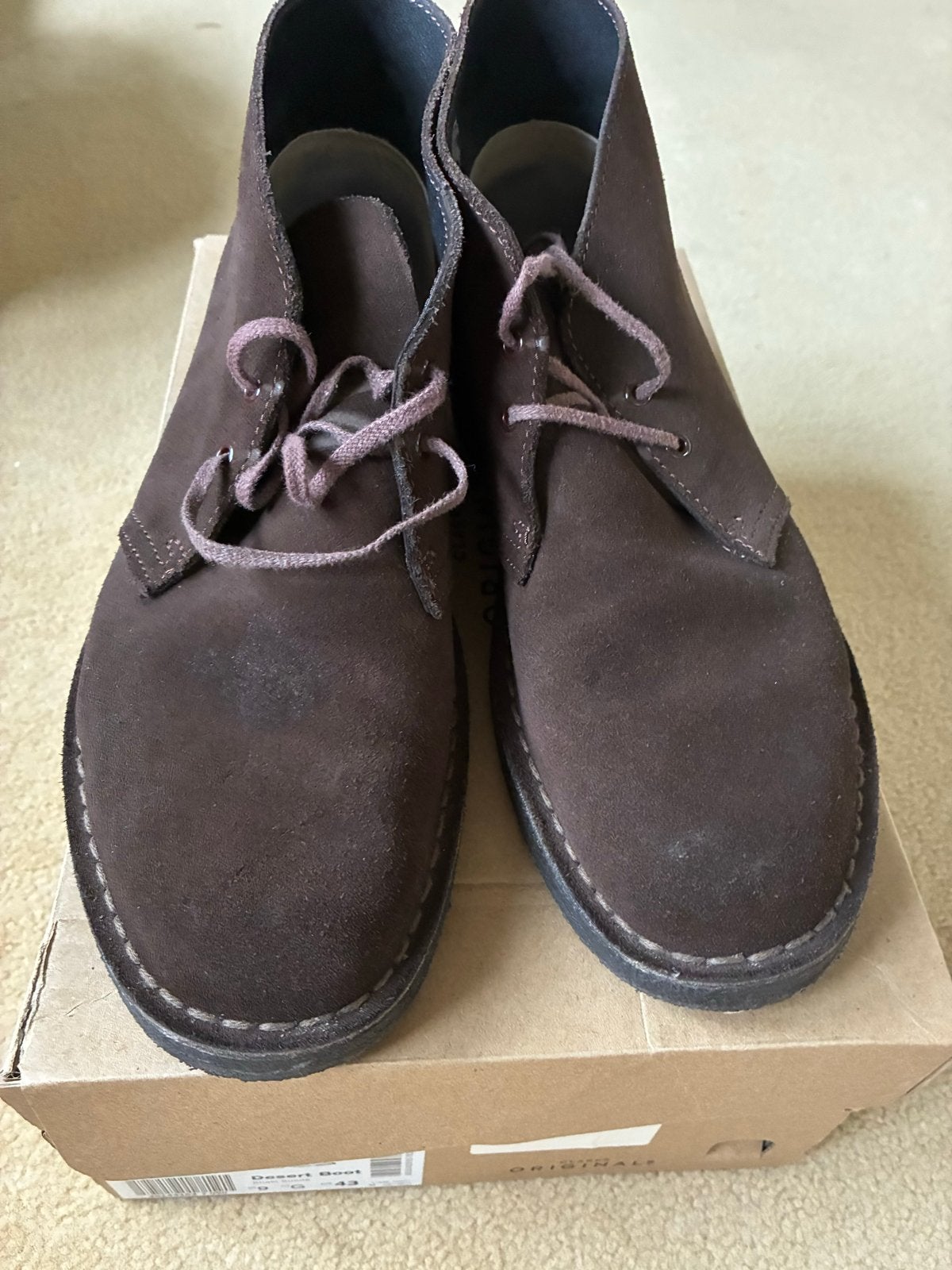 Clarks Desert Boots - Bruin suède maat 41, Verzenden, Zo goed als nieuw, Bruin, Boots