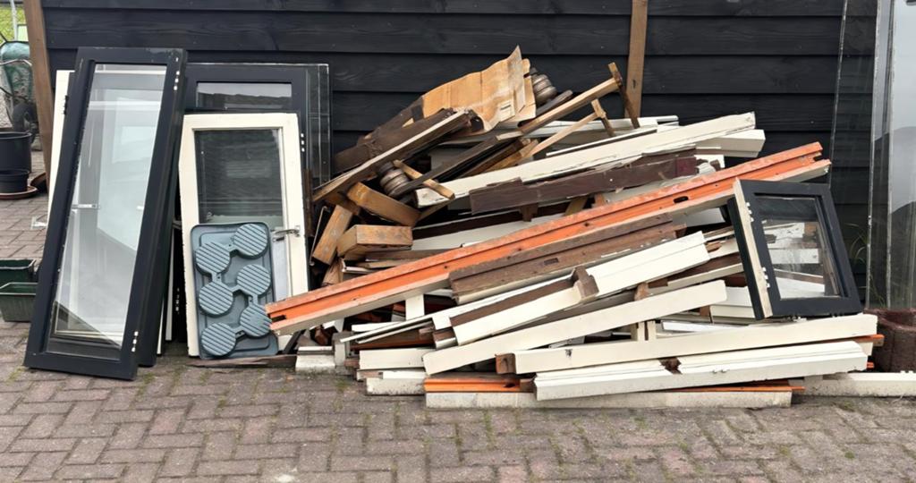 Gebruikt hout, Minder dan 3 m³, Ophalen