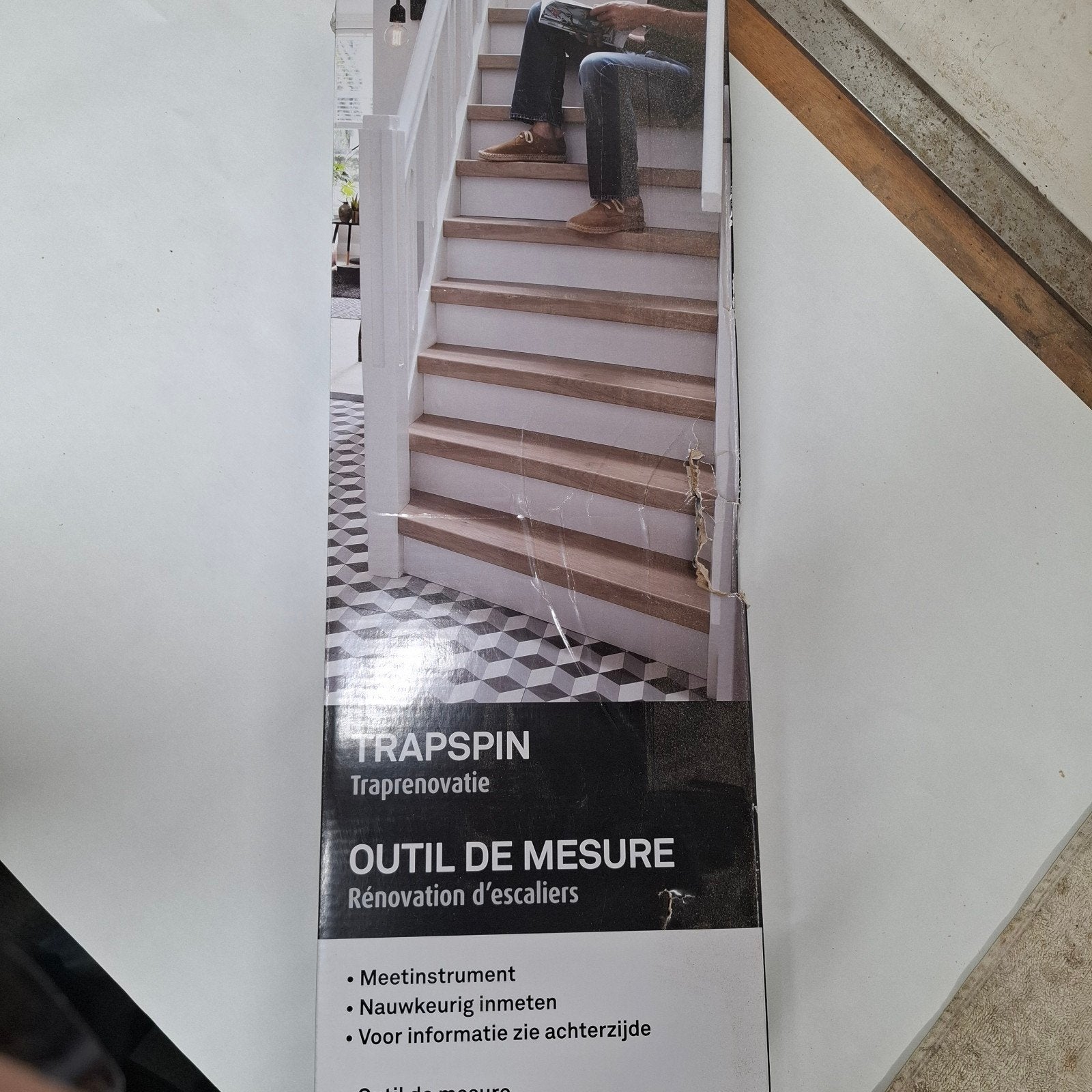 Trapspin meetinstrument voor traprenovatie - Nieuw in doos, Ophalen of Verzenden, Zo goed als nieuw, Overige typen, Overige merken