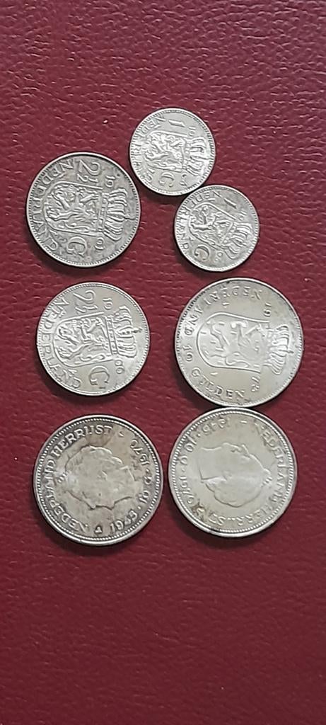 Zilveren tientjes en rijksdaalder en gulden, Ophalen, Koningin Juliana, Zilver, Losse munt