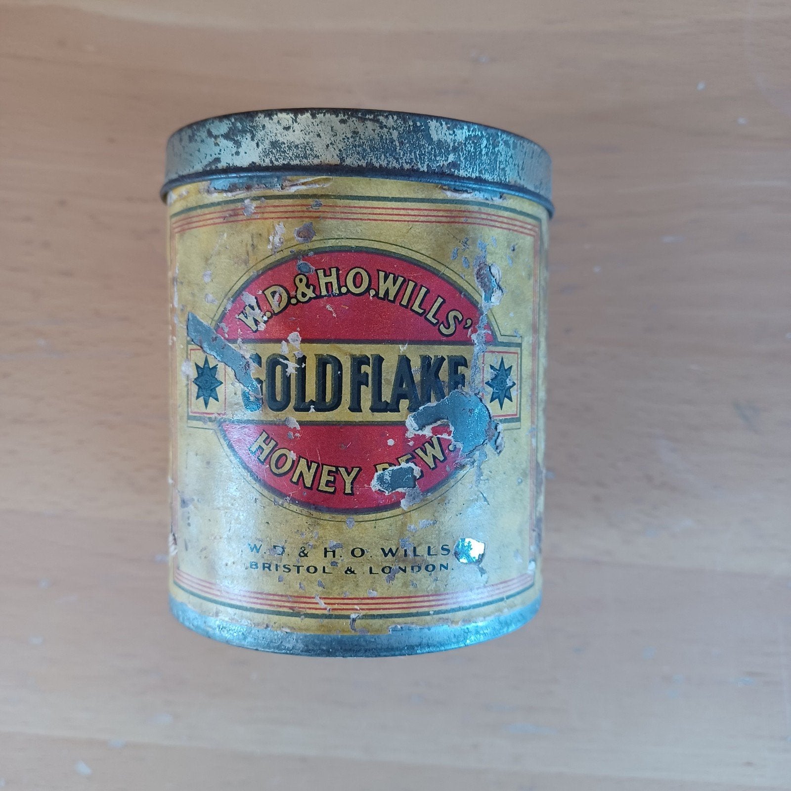 Vintage W.D. & H.O. Wills Gold Flake Honey sigarettenblik, Ophalen of Verzenden