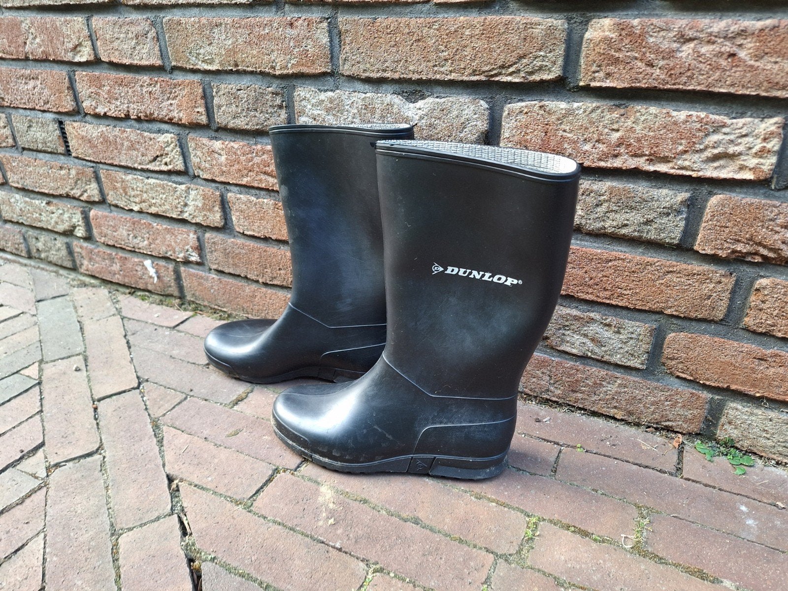 Dunlop Regenlaarzen Maat 35 Zwart - Zo goed als nieuw, Jongen of Meisje, Ophalen of Verzenden, Dunlop, Laarzen