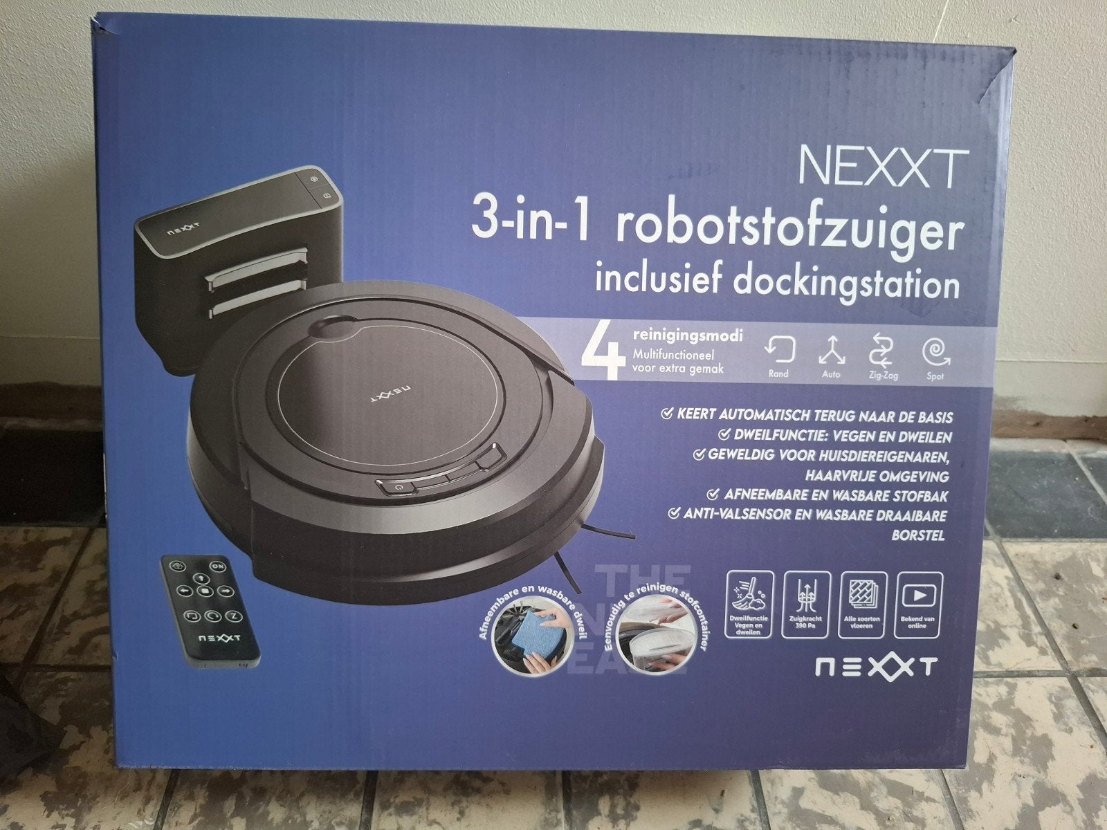 3 in 1 robotstofzuiger, Overige merken, Zo goed als nieuw, Robotstofzuiger, Oplaadstation