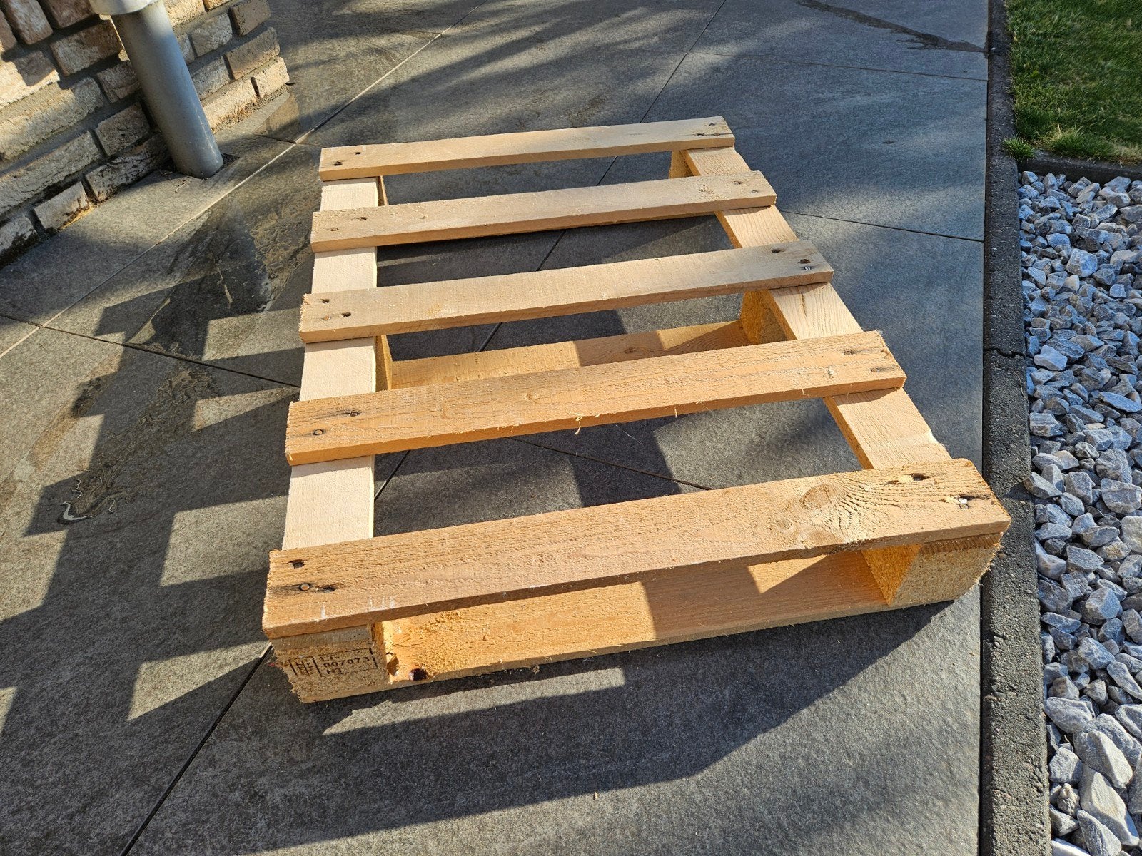 GRATIS Houten Pallet - Ideaal voor decoratie of transport, Ophalen, Gebruikt, 50 mm of meer, Pallet