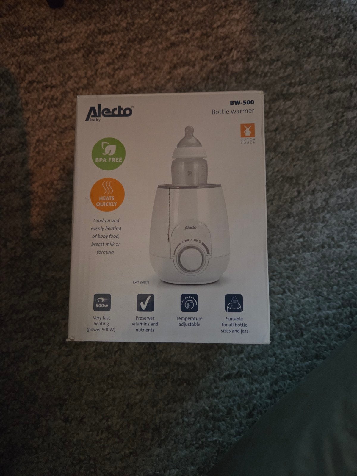 Alecto BW-500 Flessenwarmer - Snel en Veilig, Ophalen, Flessen- of potjesverwarmer, Alecto, Nieuw
