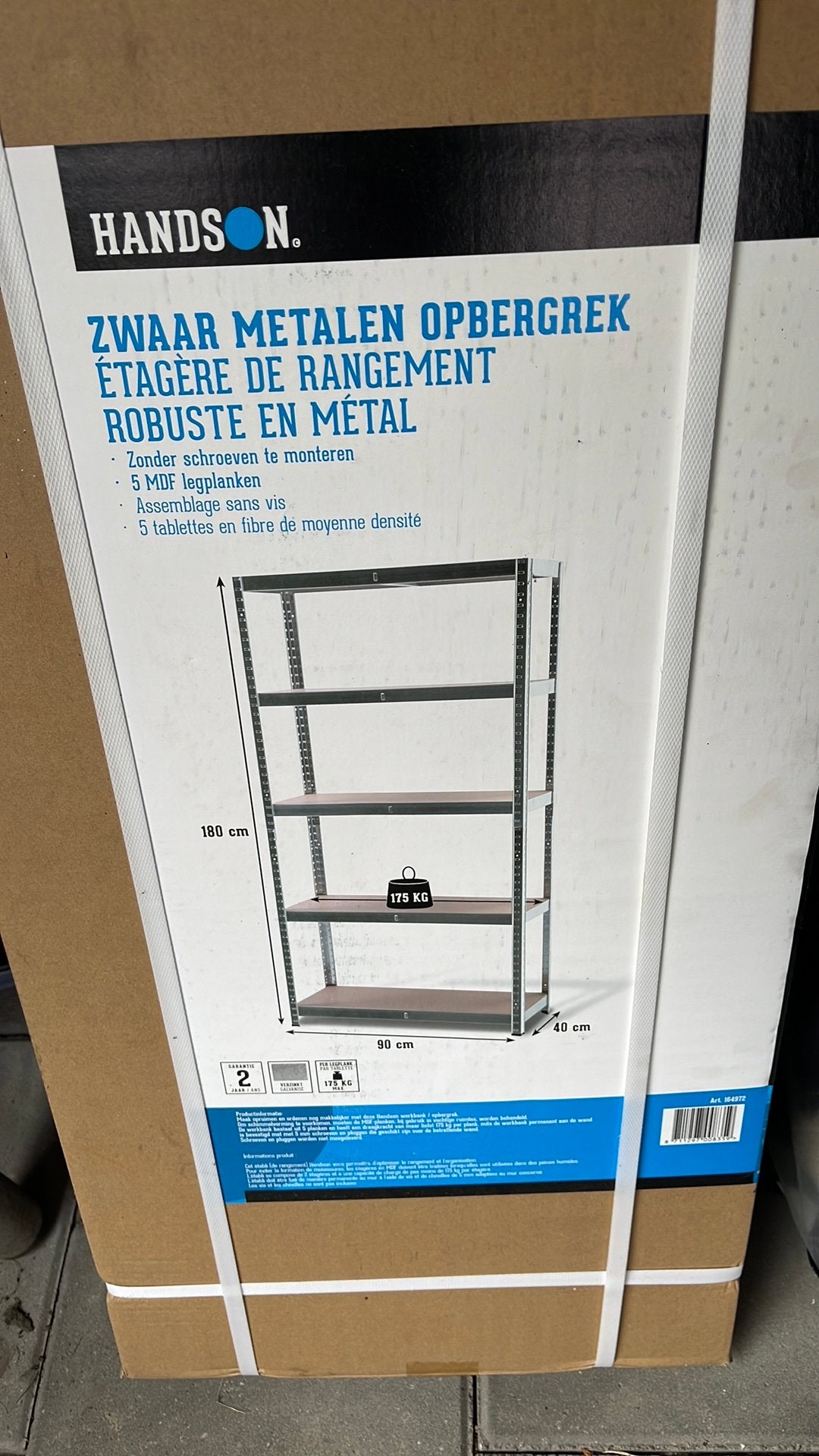 Metalen zwaar opbergrek, Huis en Inrichting, Ophalen, Nieuw