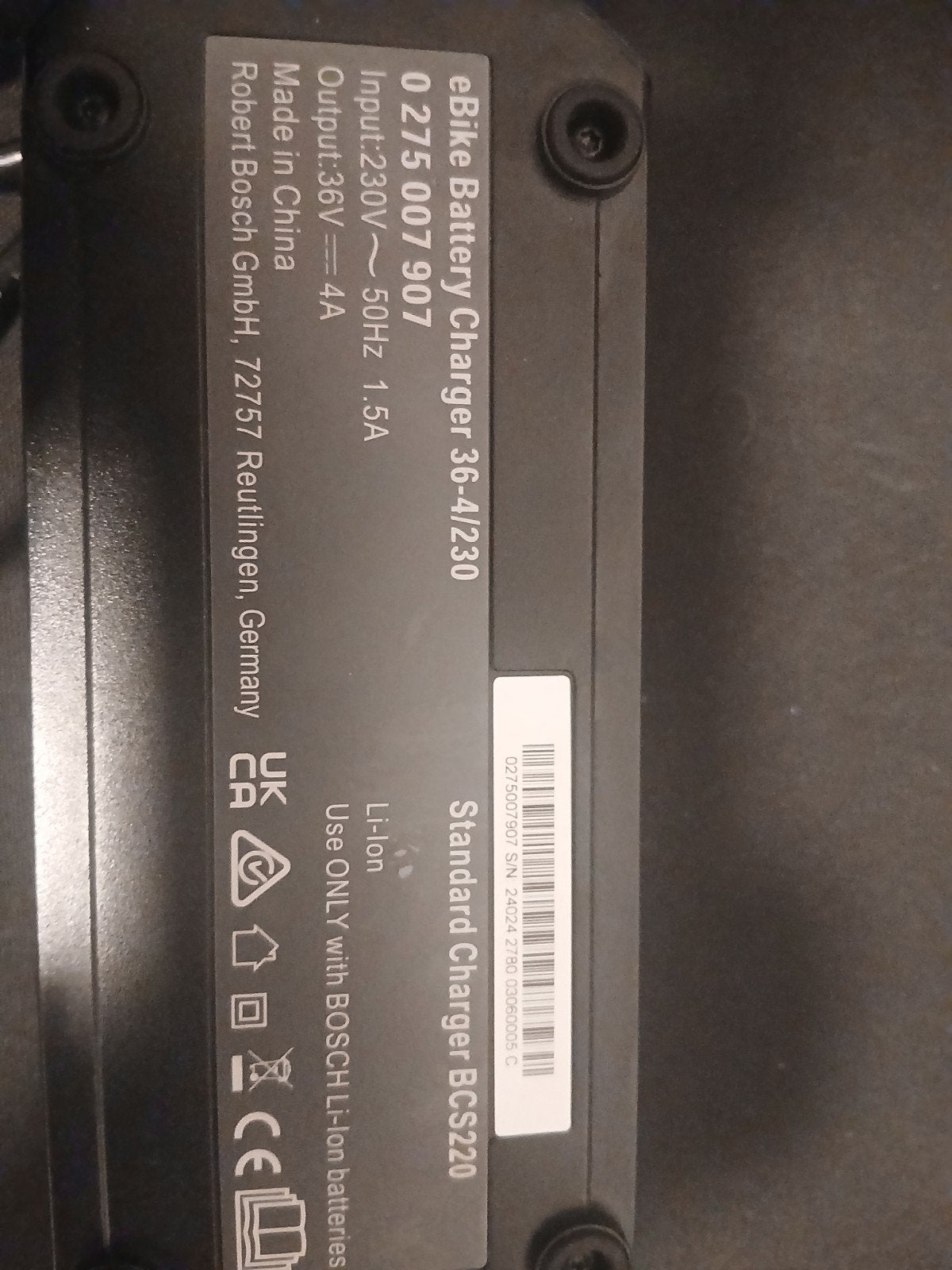 Bosch eBike acculader 36-4/230 standaard lader BCS220, Ophalen, Zo goed als nieuw