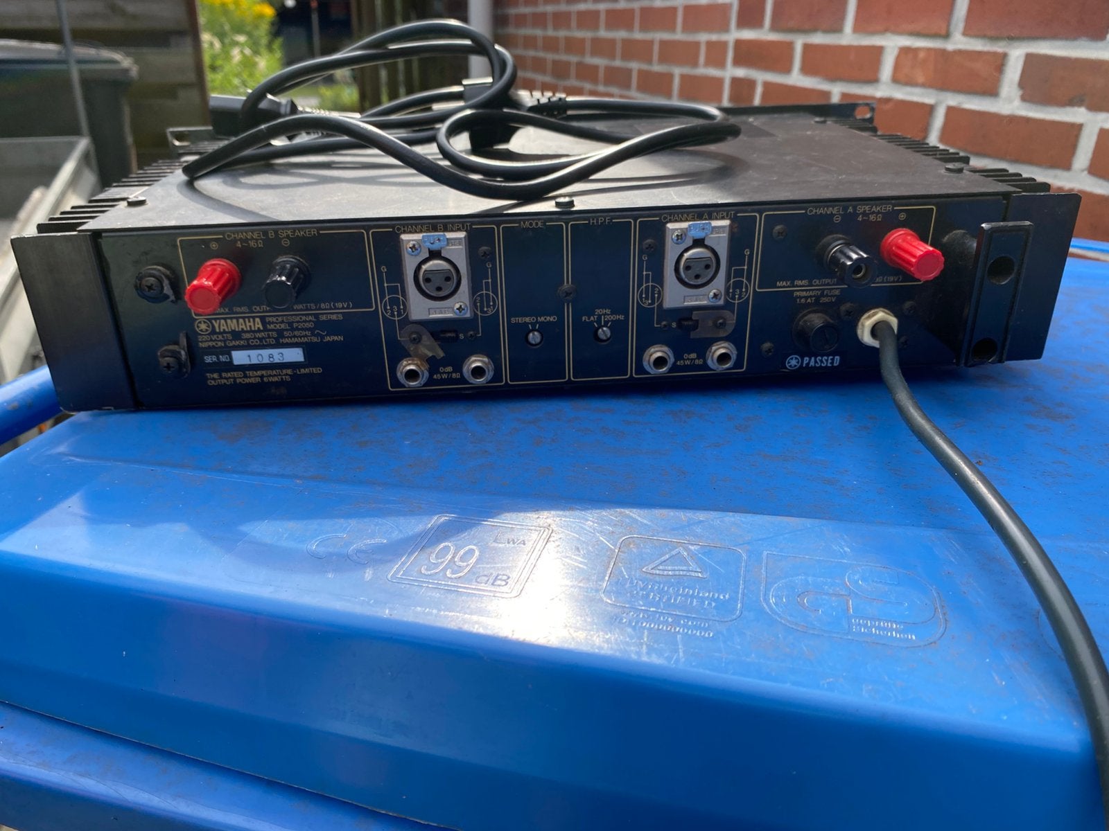 Boxen +versterker, Ophalen of Verzenden, Gebruikt