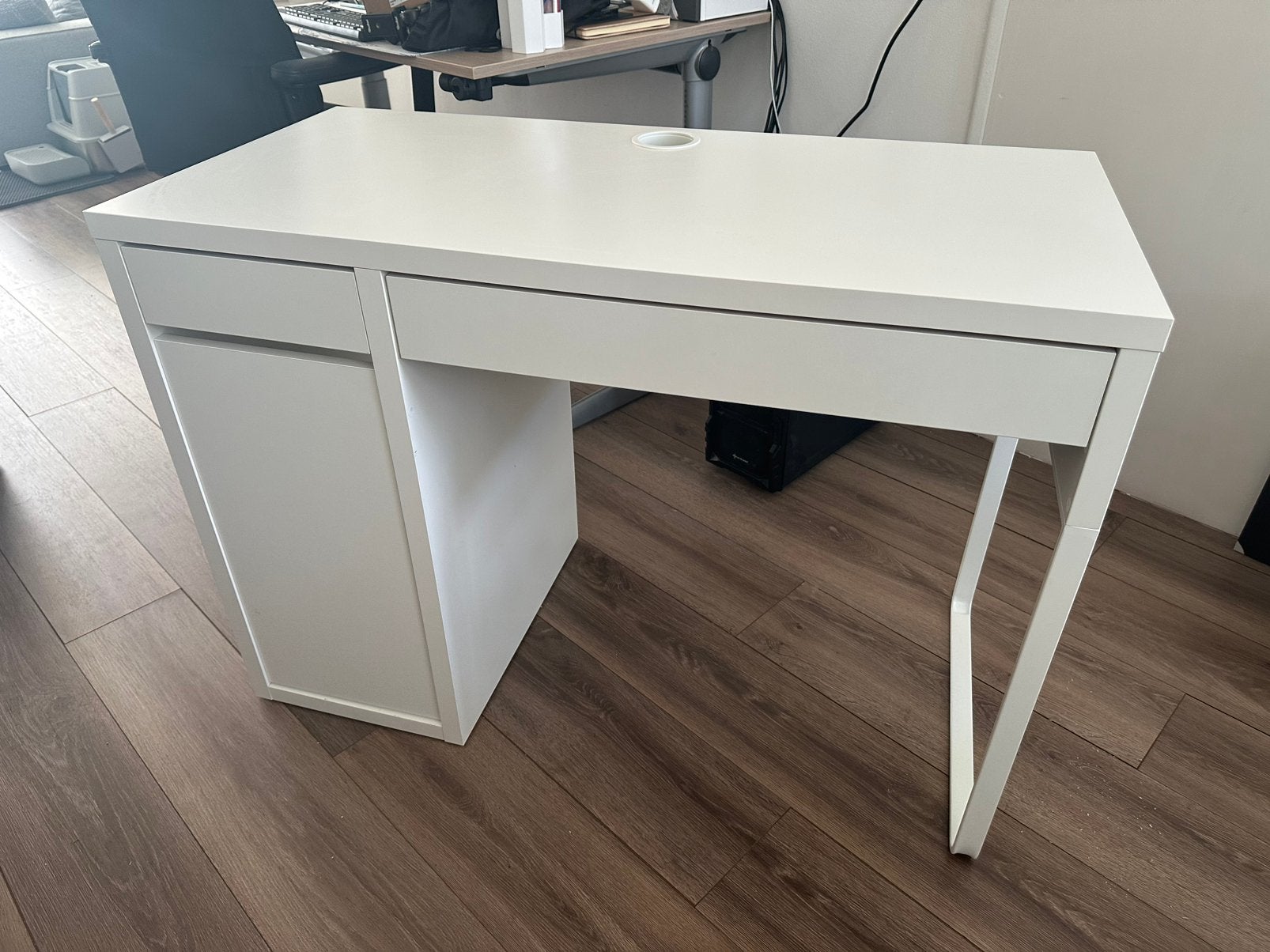 Ikea bureau Micke, Ophalen, Gebruikt, Met lades, IKEA