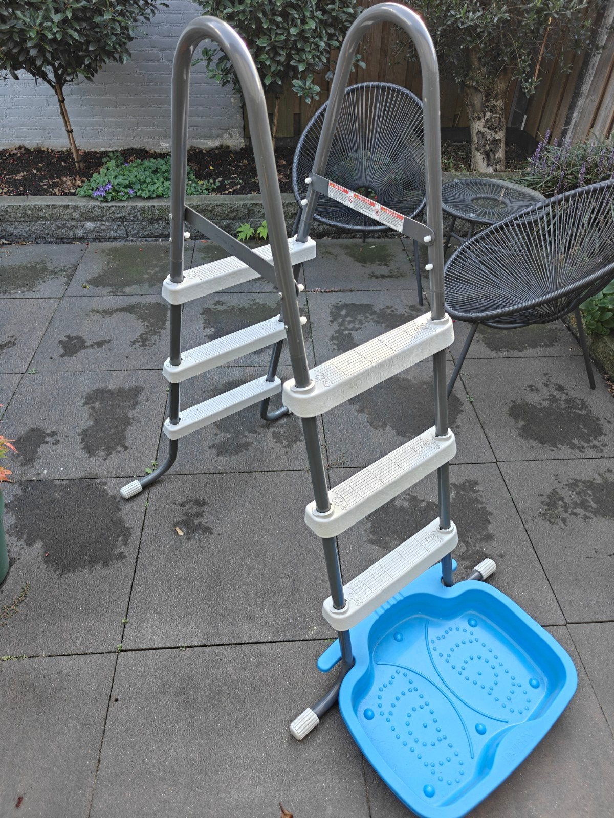 Intex zwembadtrap met voetenbad, Tuin en Terras, Ophalen, Gebruikt, Ladder