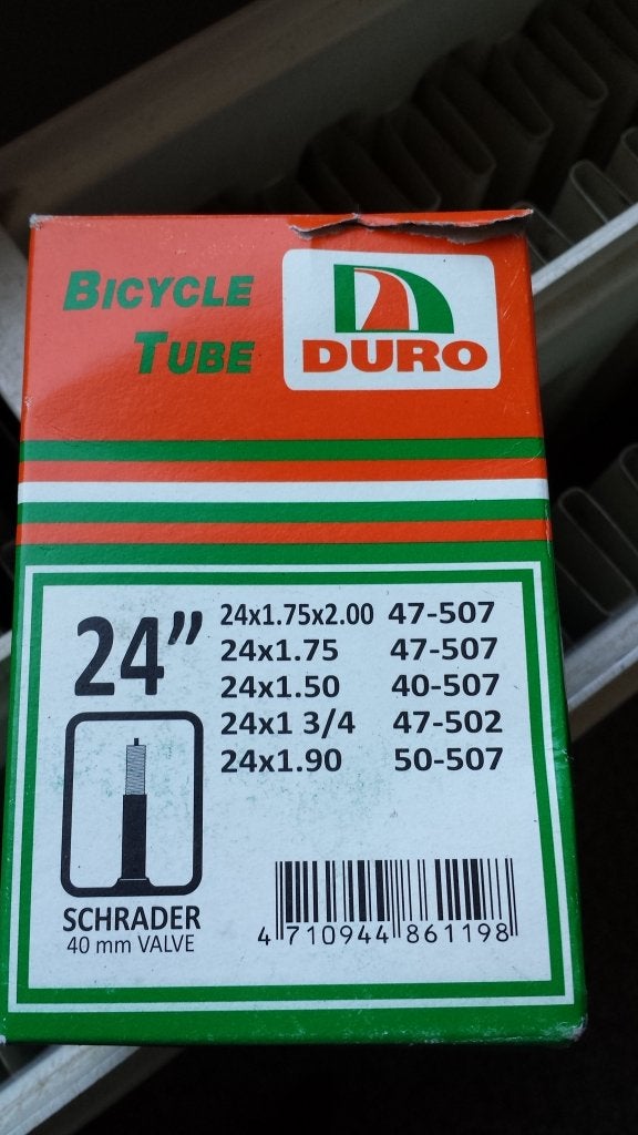 fiets binnenband 24 1.75 Duro AV 507 40-50 bmx mtb dirt new, Ophalen, Band, Kinderfiets, Nieuw