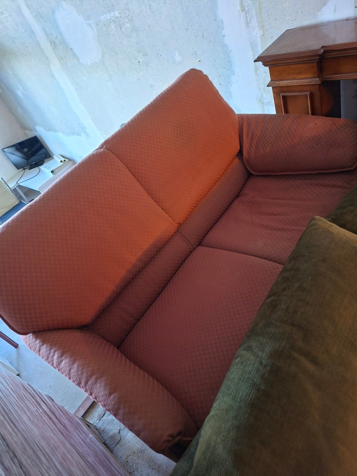 Leolux bankje, moet gestoffeerd, Ophalen, Gebruikt, Tweepersoons, 75 tot 100 cm
