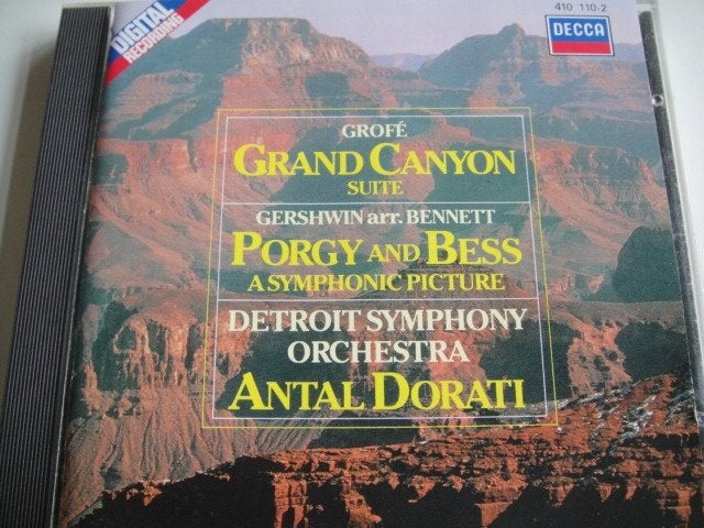GROFE Grand Canyon suite CD DORATI DECCA, Ophalen of Verzenden, Modernisme tot heden, Zo goed als nieuw, Orkest of Ballet