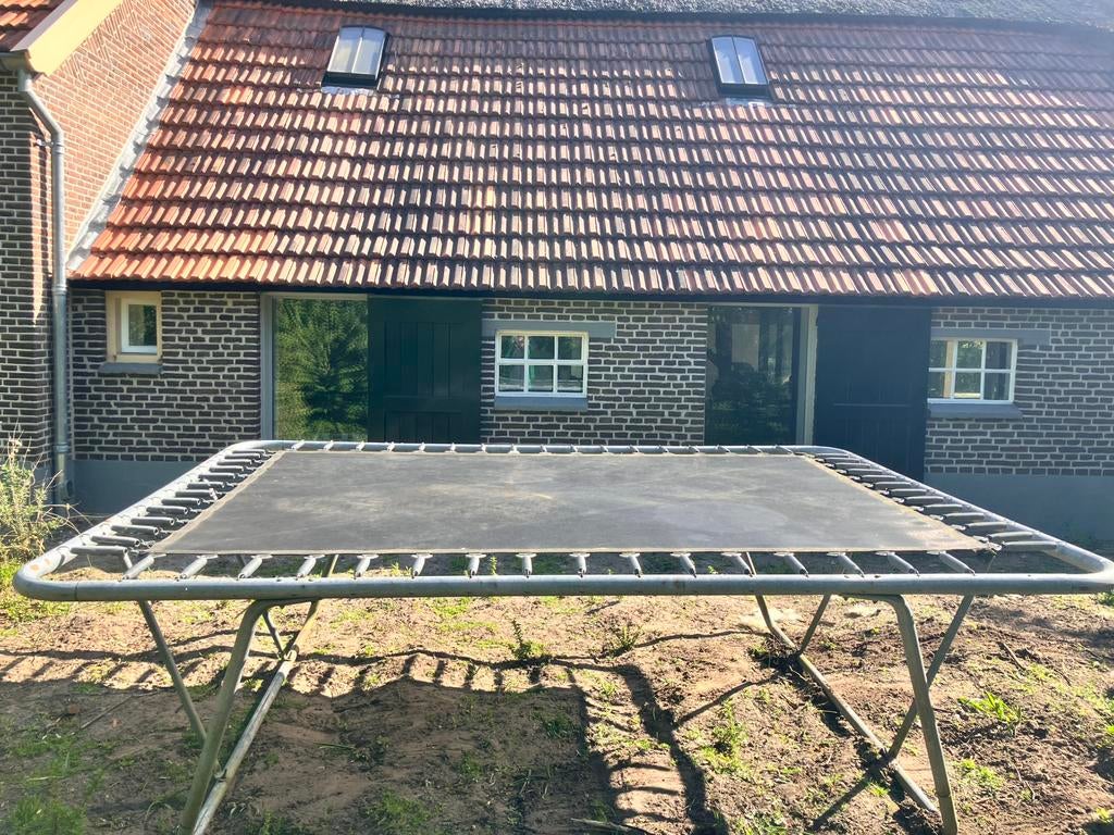 Rechthoekige trampoline 3,05 x 2,30m, Ophalen, Gebruikt
