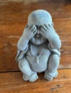 Beton buddha zien, Ophalen of Verzenden, Gebruikt